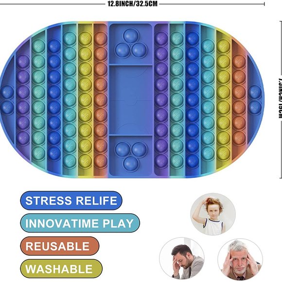 Big Pop Game Board With Dice Fidget Toy - Picture 7 of 8